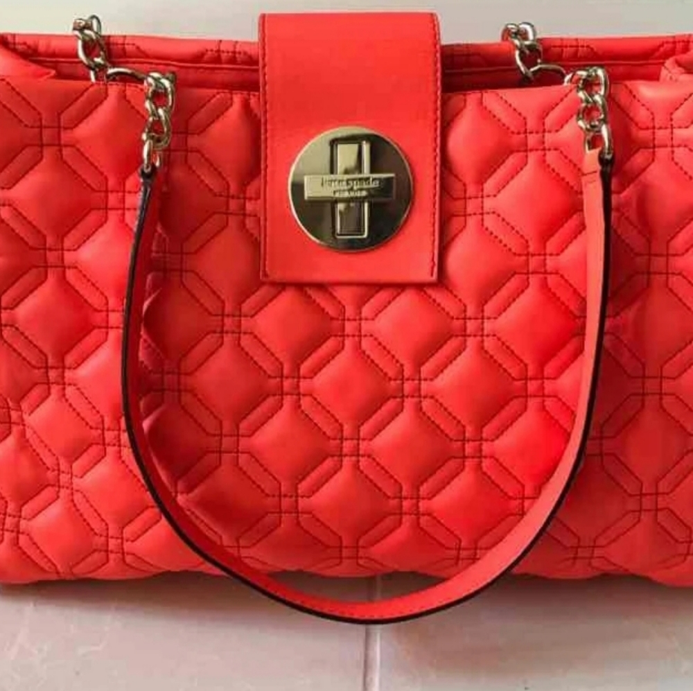 Kate Spade Astor Court Elena Pink Coral Purse